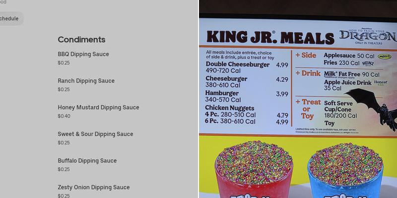 Burger King Menu