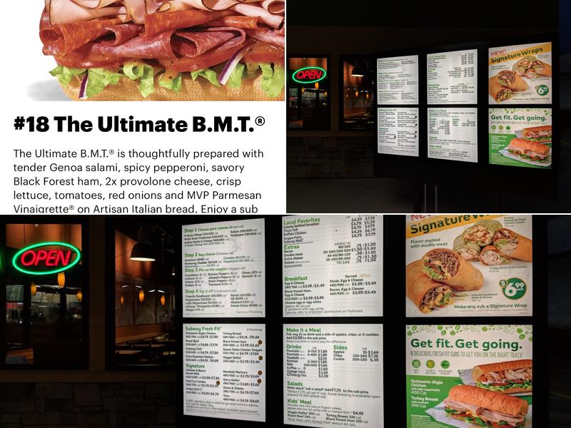 Subway Menu