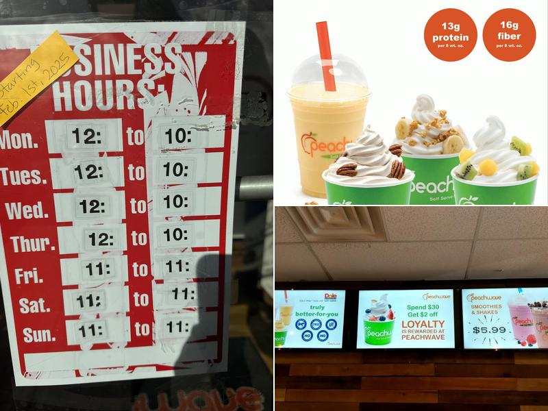 Peachwave Menu