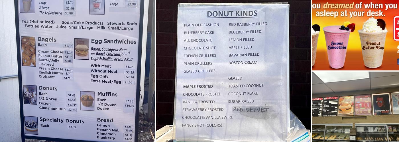 The Donut Station Menu