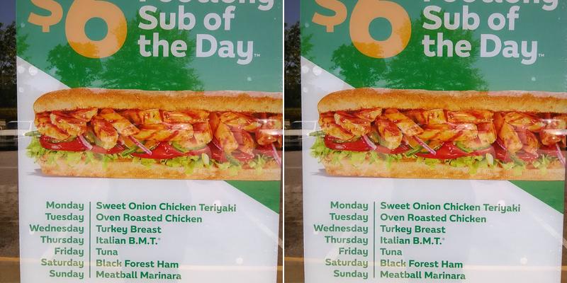 Subway Menu