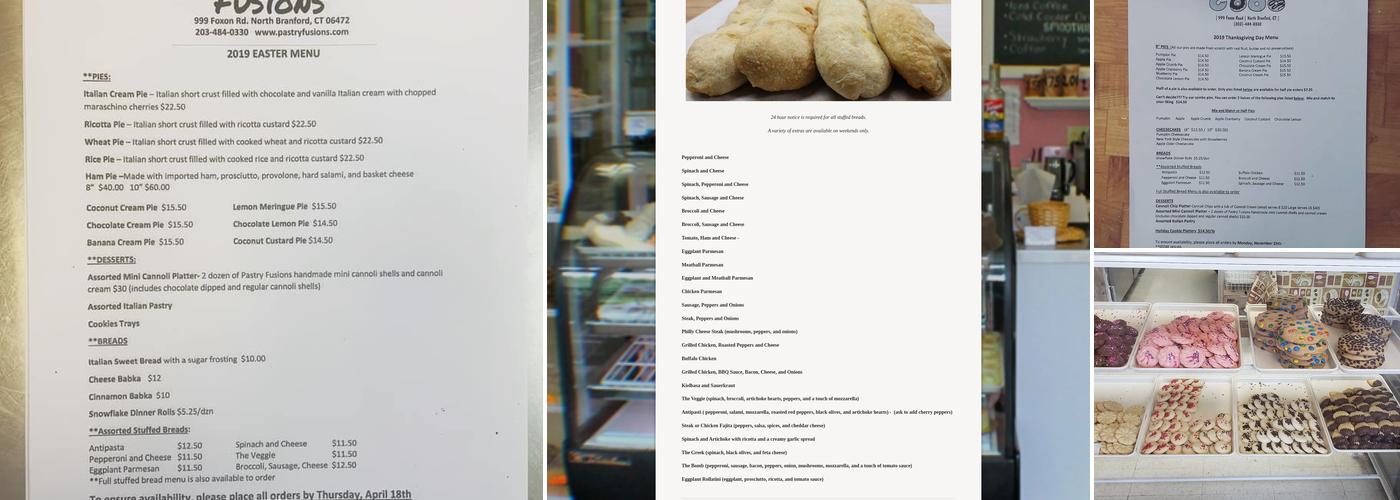 Pastry Fusions LLC Menu