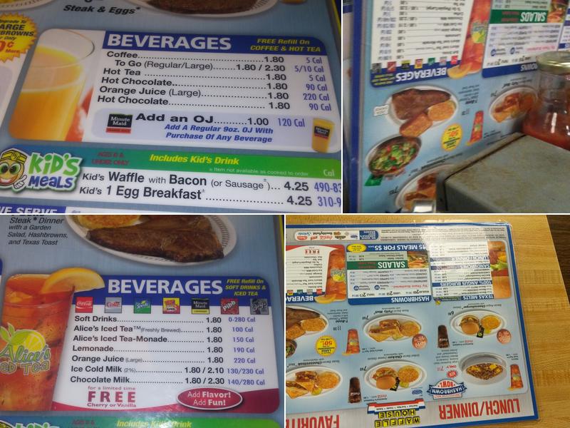 Waffle House Menu