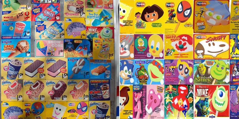 Looney Tunes Ice Cream & Grocery Menu