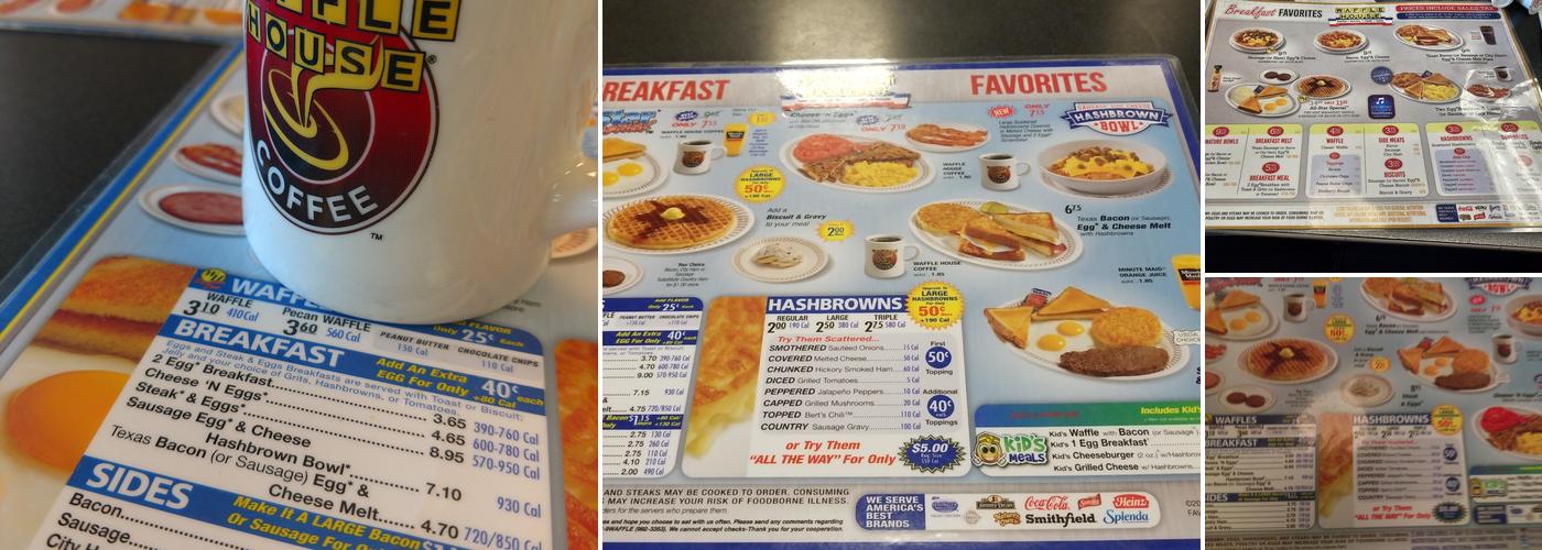 Waffle House Menu