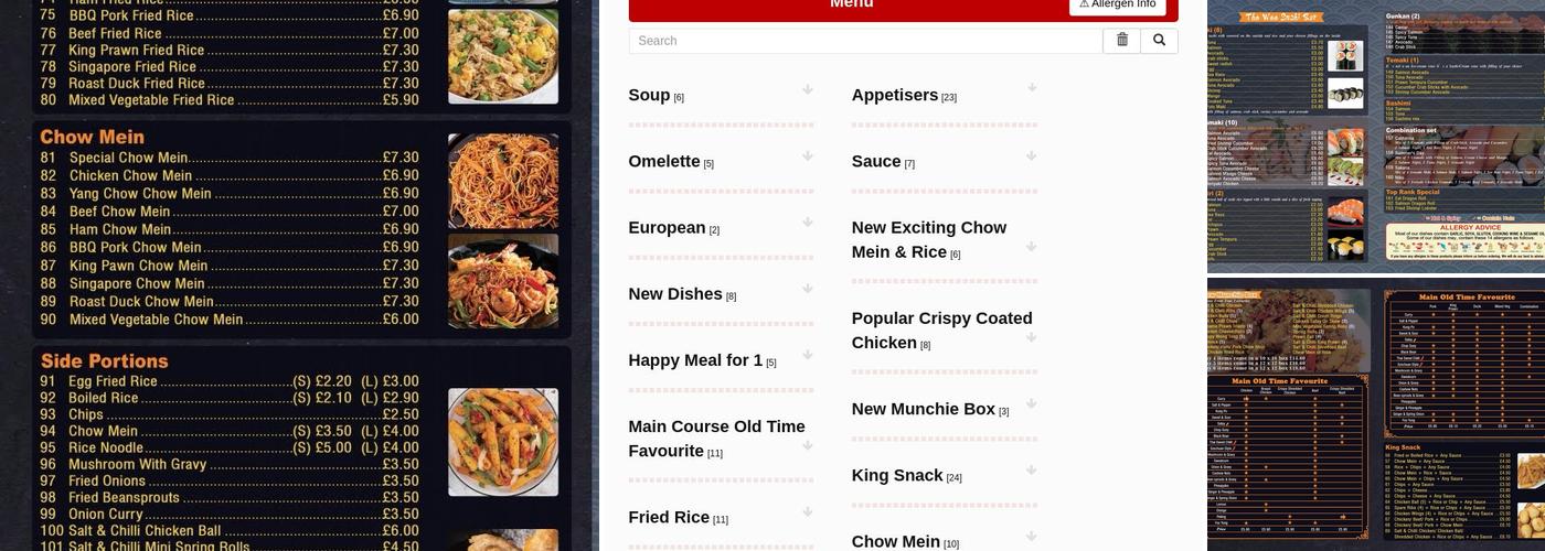 Capital Inn Carluke Menu