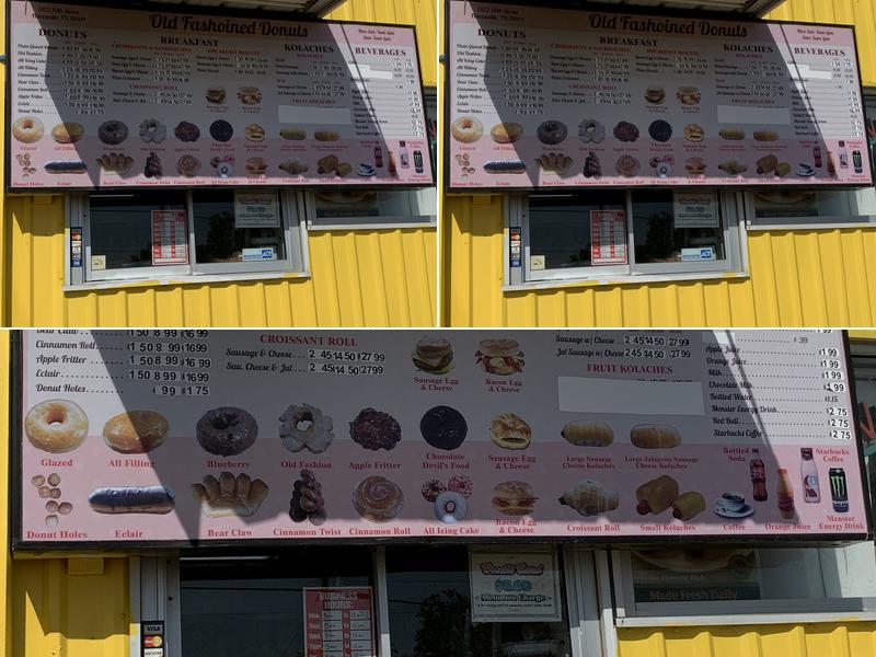 OLD FASHIONED DONUTS Menu