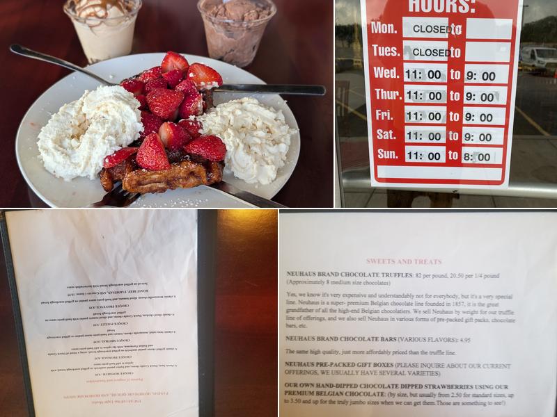 Belgian Sweets Menu