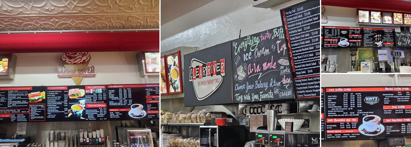 Clear River Ice Cream, Bakery & Deli Menu