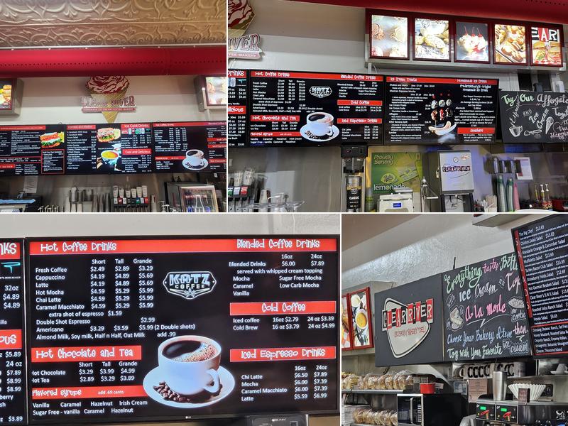 Clear River Ice Cream, Bakery & Deli Menu