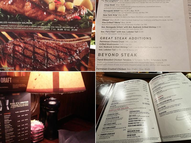 LongHorn Steakhouse Menu