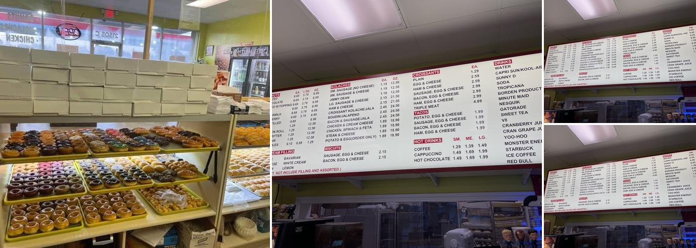 Donut Bliss Menu