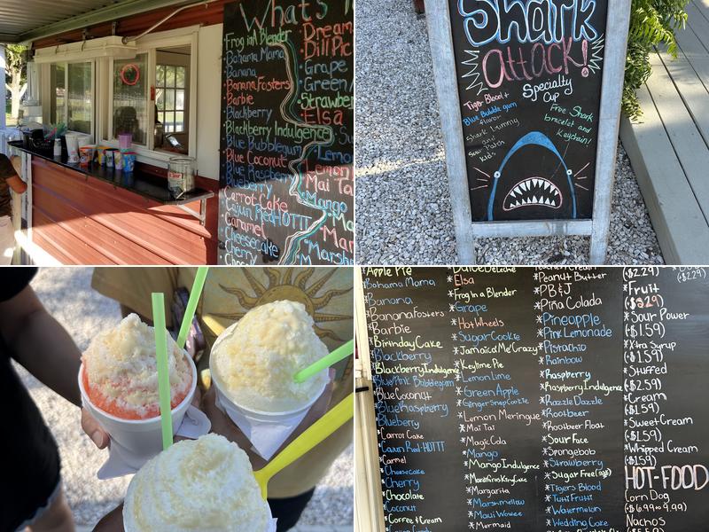 Snow Cone Factory Menu