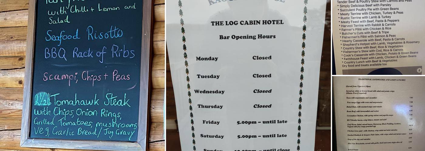 Kaoglen Restaurant and Bar Menu