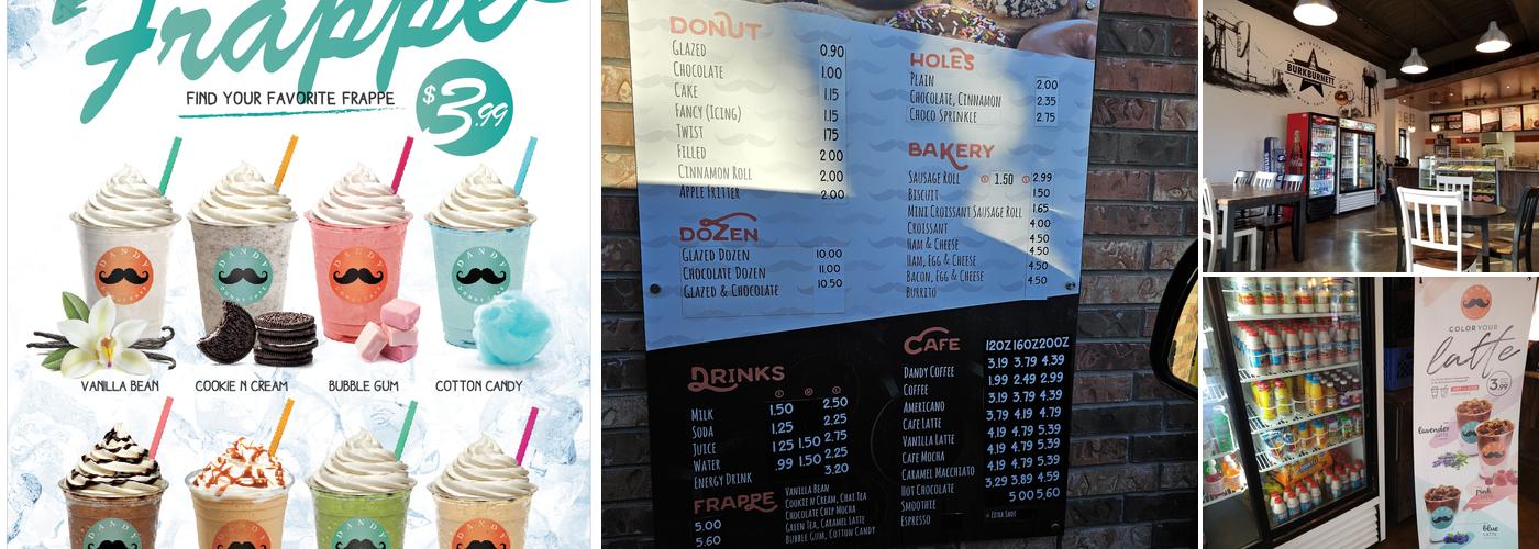 Dandy Donut Menu