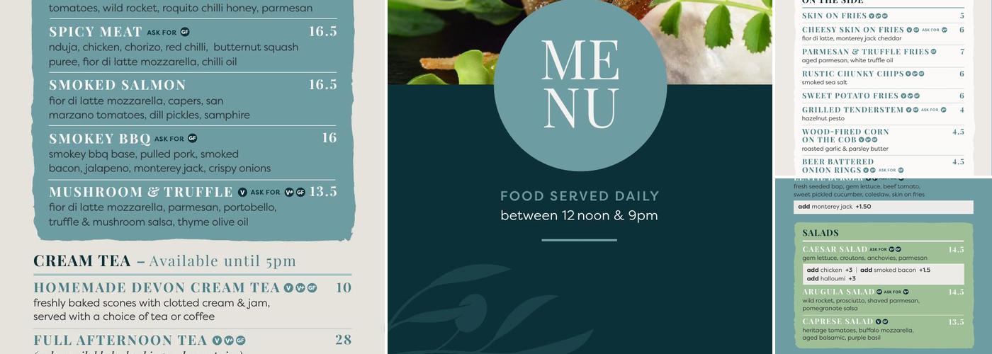 The Seacliff Restaurant Menu