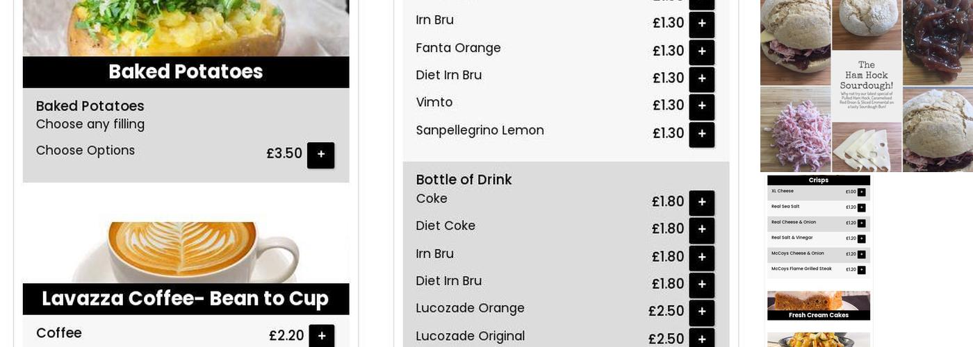 Snax Sandwich Shop Menu