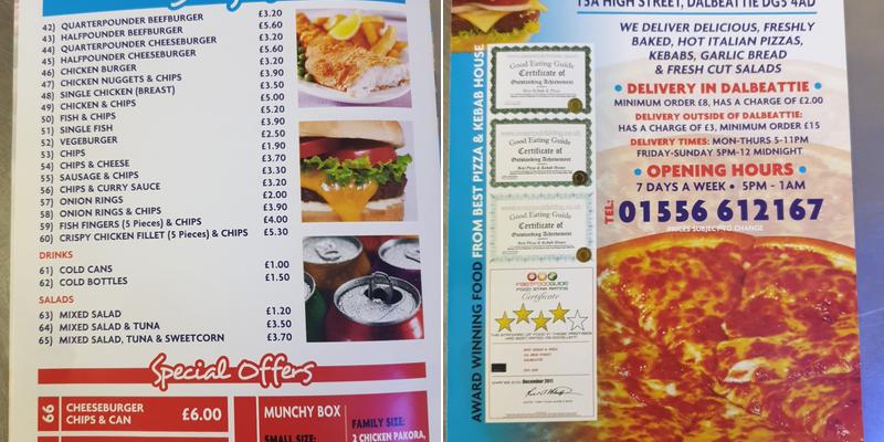 Best Pizza & Kebab House Menu