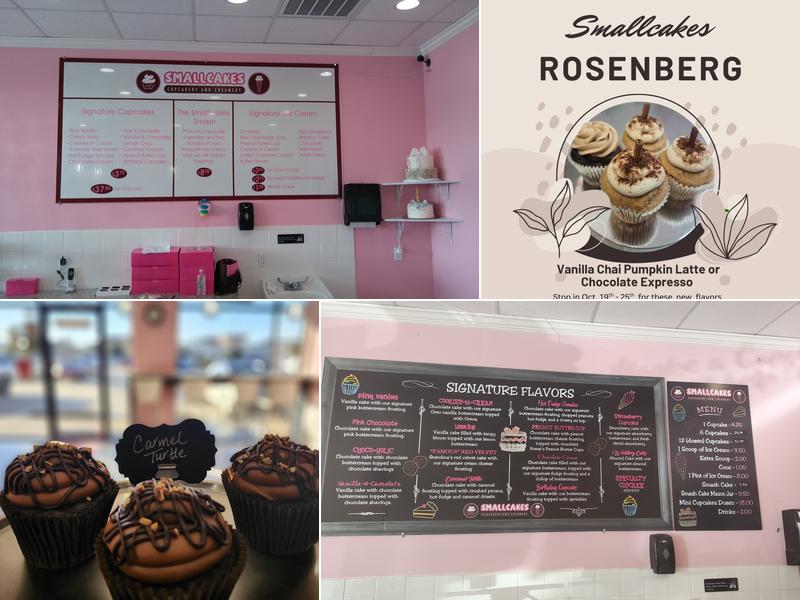 Smallcakes Rosenberg Menu