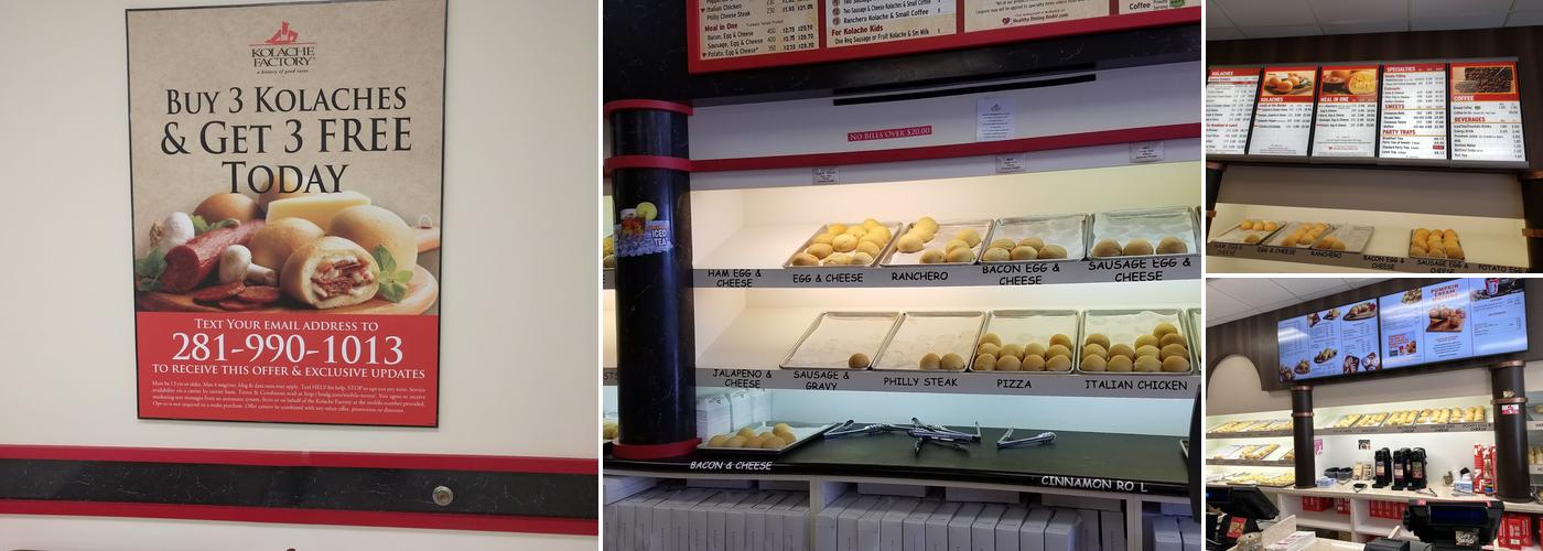 Kolache Factory Menu