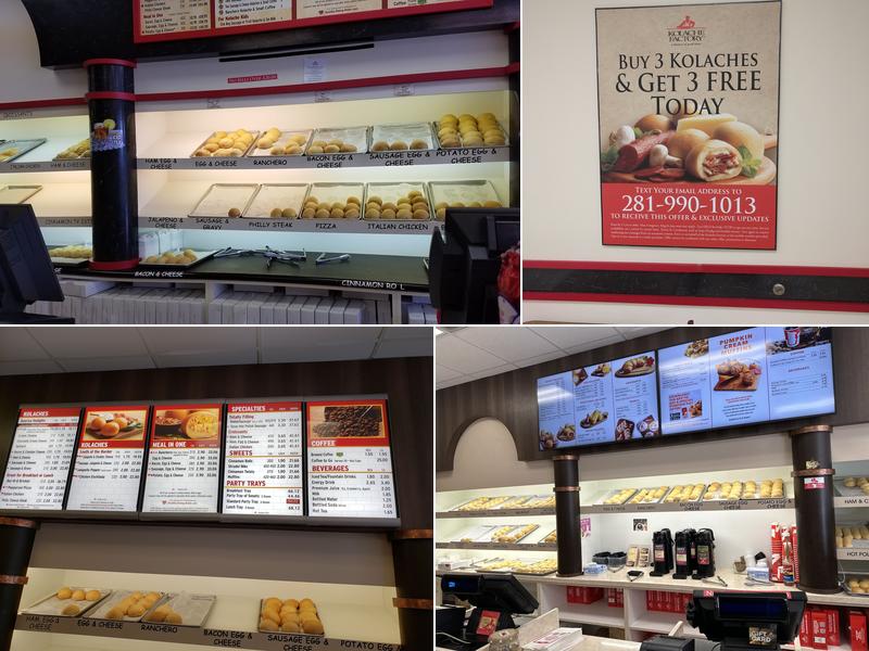 Kolache Factory Menu