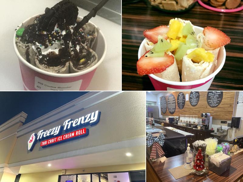 Freezy Frenzy thai ice cream roll