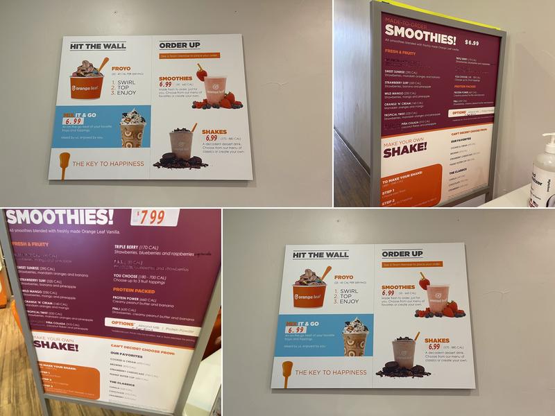 Orange Leaf Menu