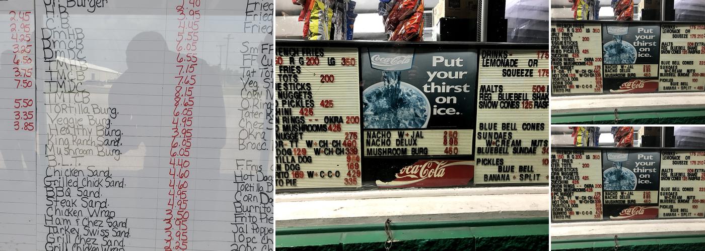 Dairy King Menu