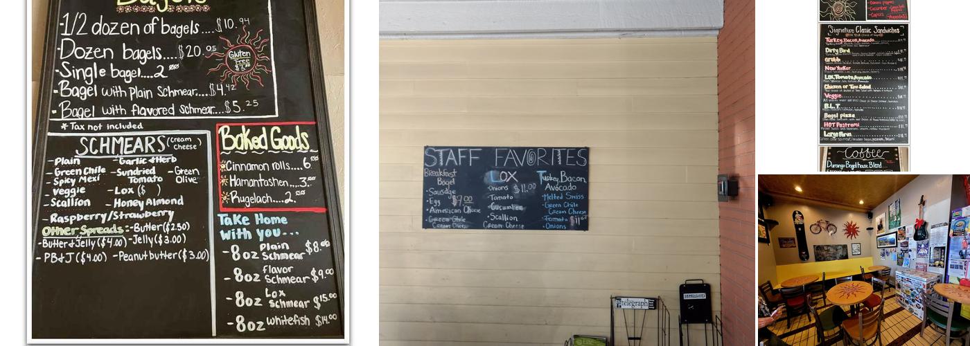 Durango Bagel Menu