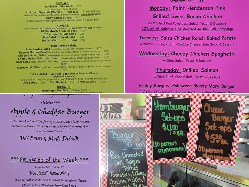 Snowflake Cafe' & Catering Menu