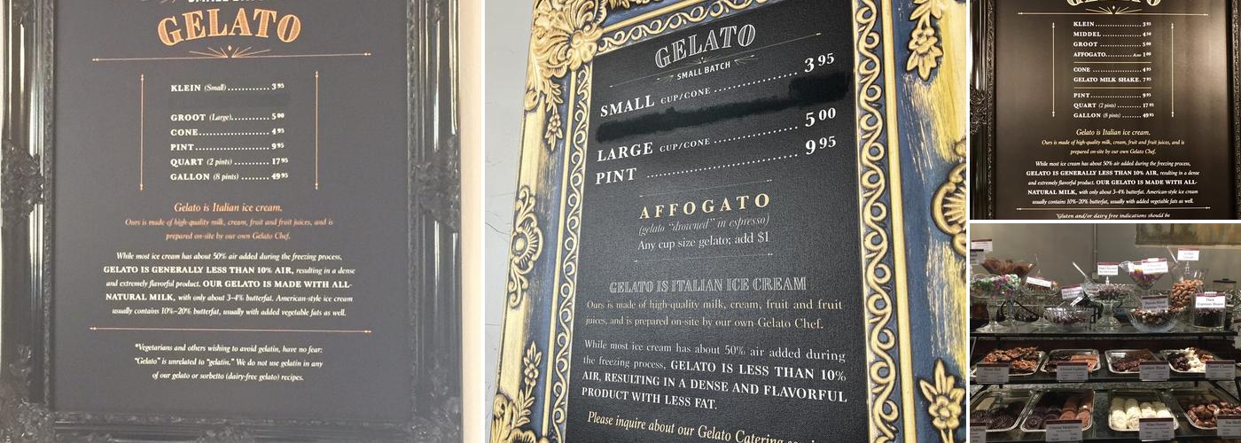 Chocolaterie Stam Menu
