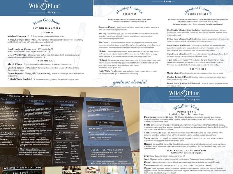 Wild Plum Menu