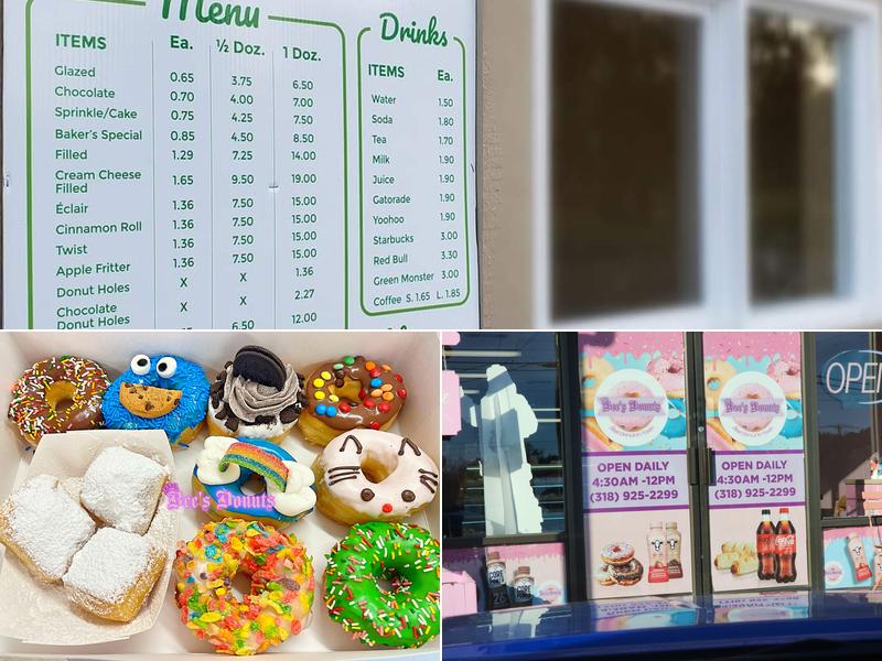Bee’s Donuts Menu