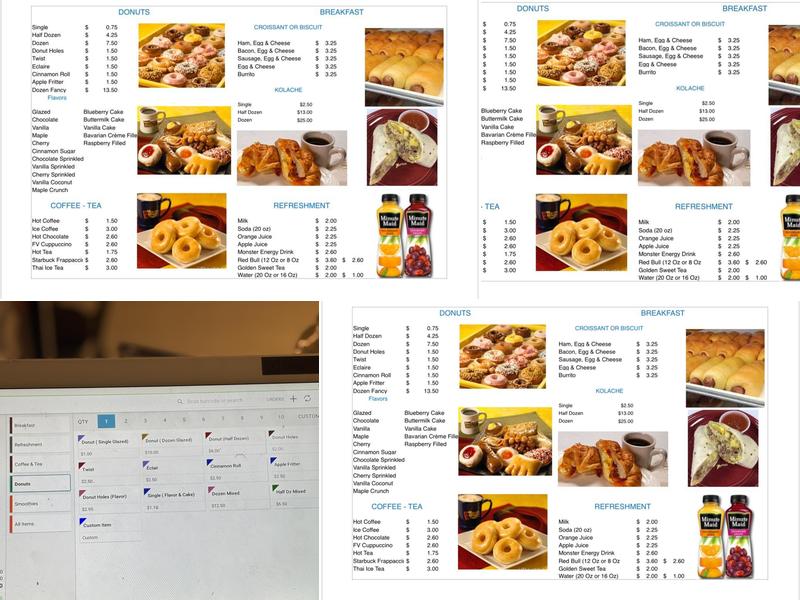 Daylight Donuts Menu