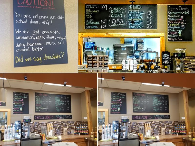 Gross Donuts Menu