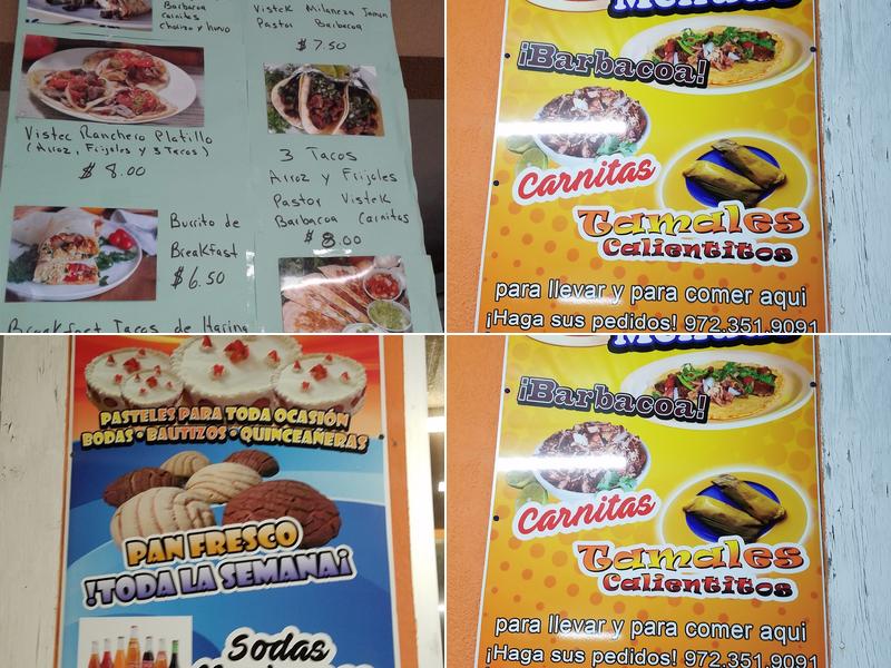 Gonzalez Bakery Menu