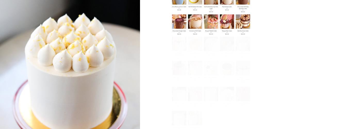 Bittersweet Bakery Menu