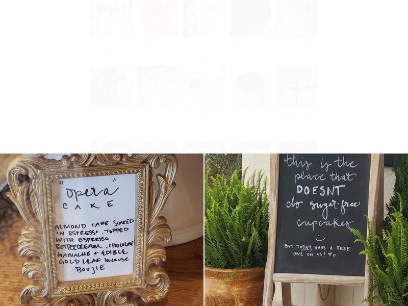 Bittersweet Bakery Menu