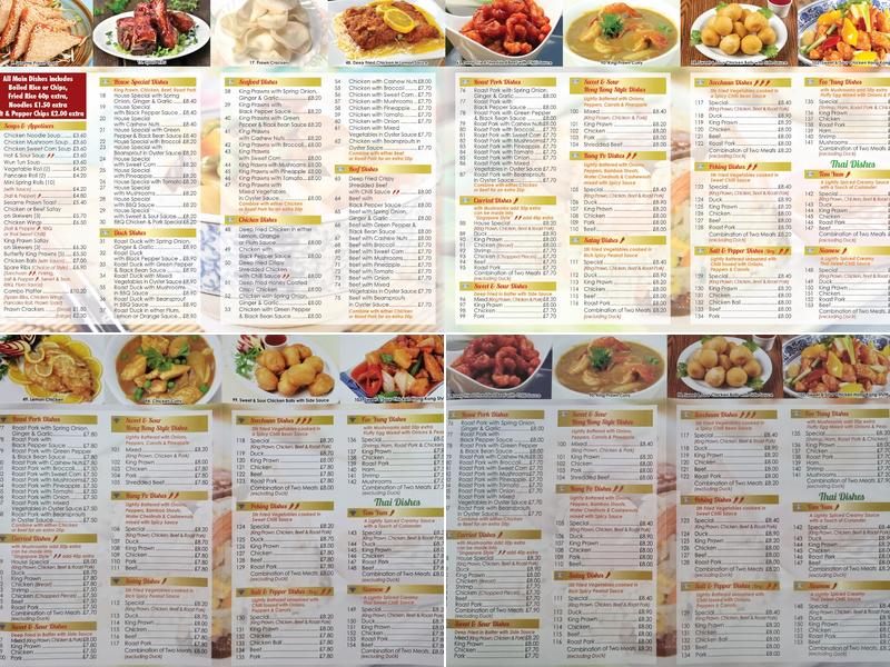 New Diamond Take Away Menu