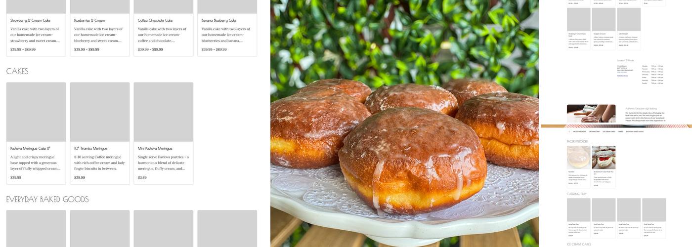 Witeks Bakery Menu