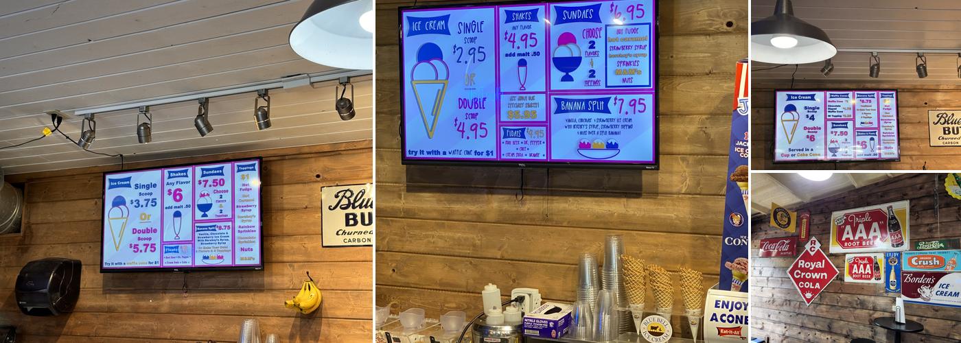 Northside Ice Cream Menu