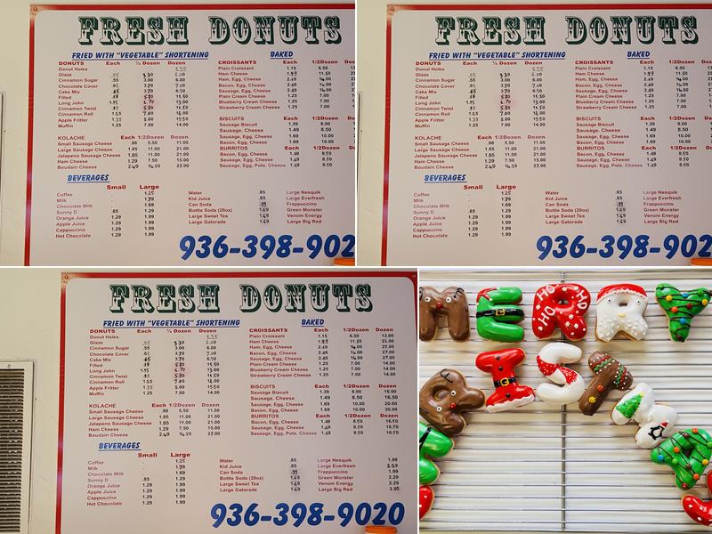 Fresh Donuts Menu