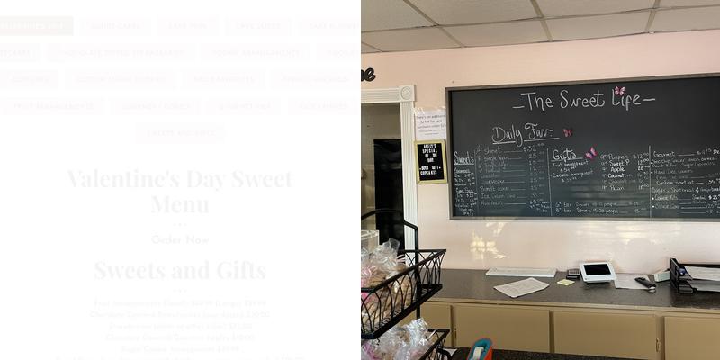 Arely's Cakes & Arrangements Menu