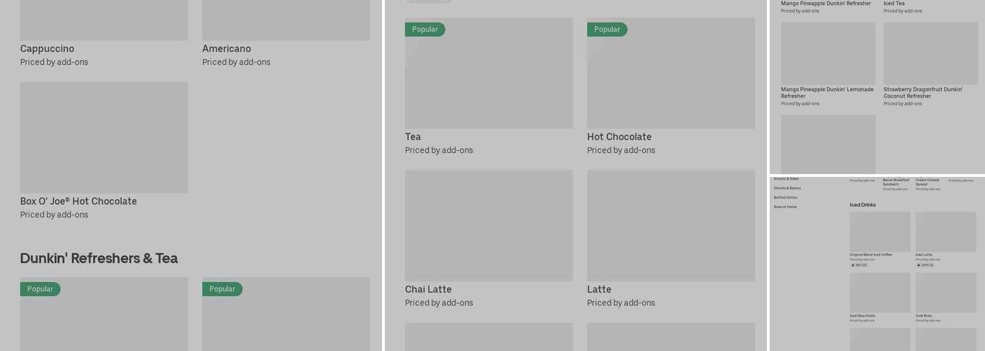 Dunkin' Menu