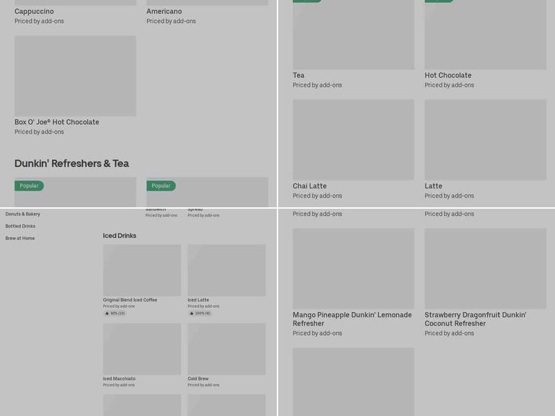 Dunkin' Menu