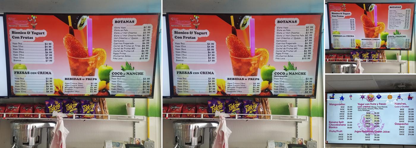 La Flor Michoacana Menu