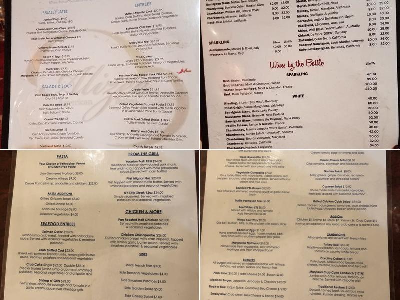 Alizee Menu