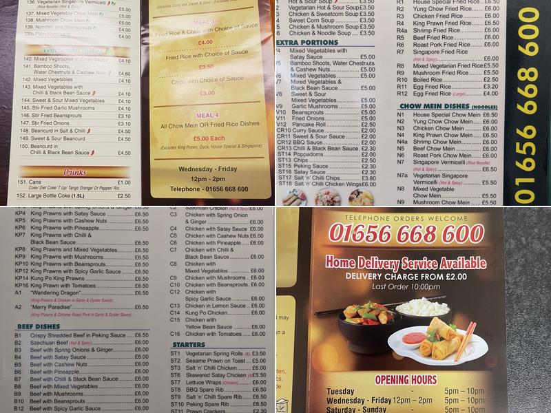 Good Food Direct Menu