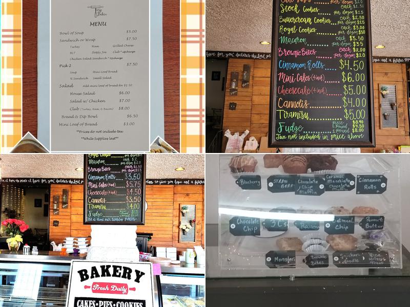 Tiny Baker, LLC. Menu