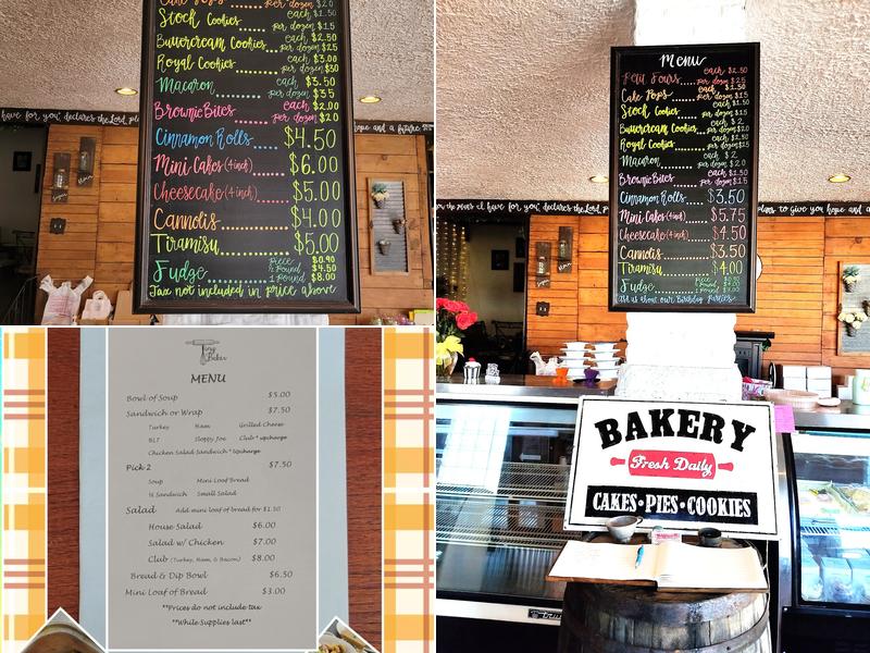 Tiny Baker, LLC. Menu